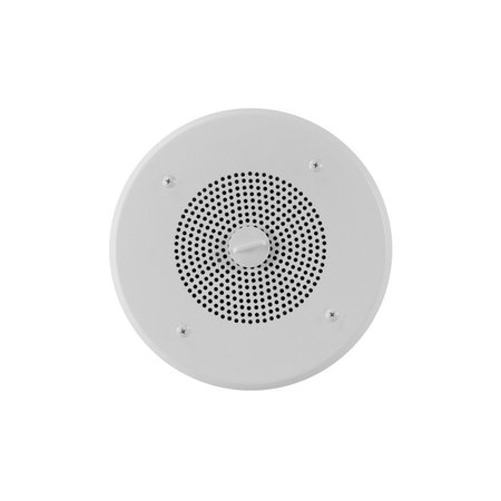 VALCOM One-Way, 4 In. Self-Amplified Ceiling Speaker For Voice Or Music V-1010C